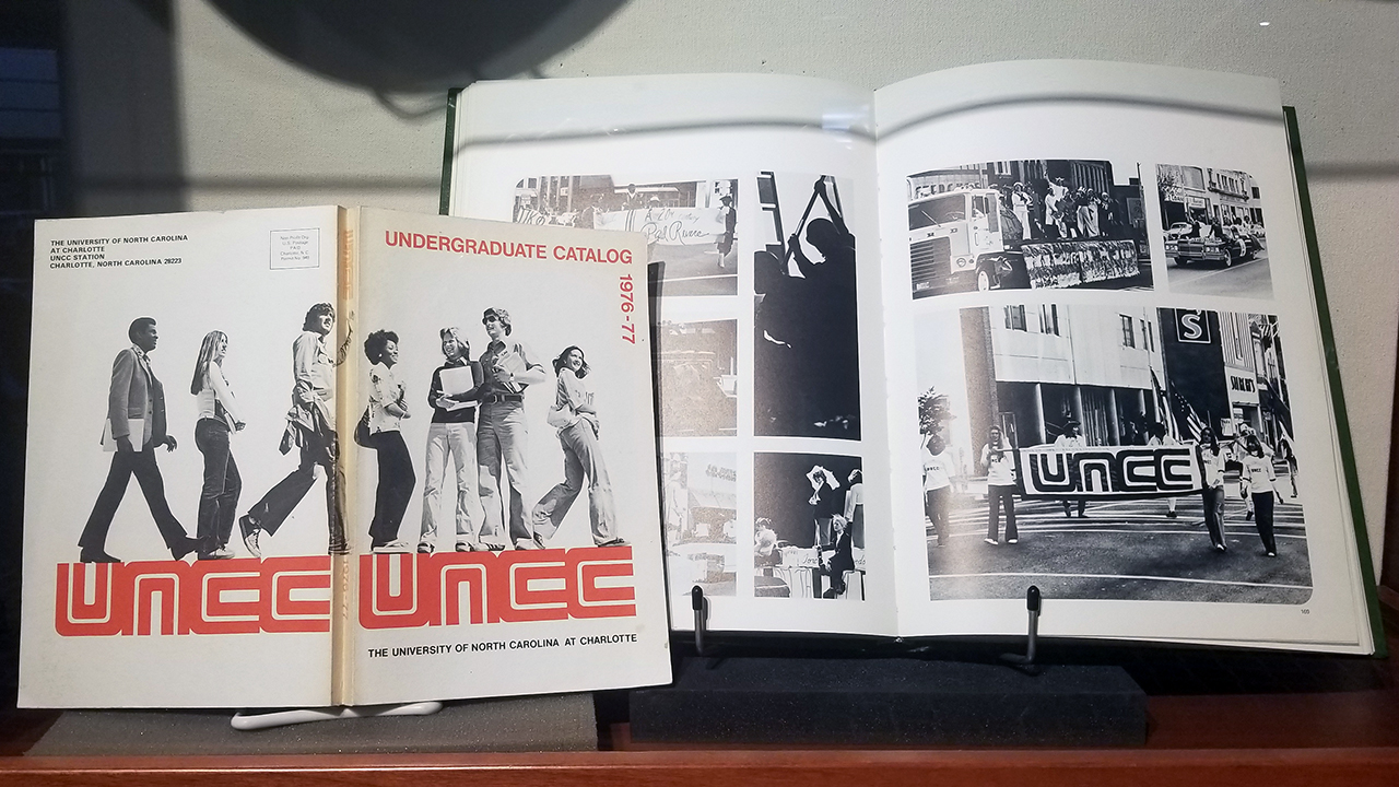 UNC Charlotte year book from 1976-1977