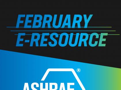 February E-Resource Spotlight Graphic for ASHRAE